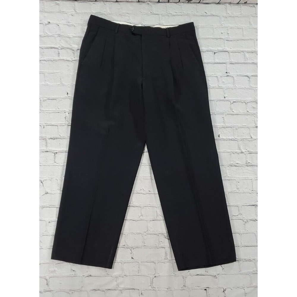 Carlo Pignatelli Classico Black Dress Pants MENS SIZE US 34 EU 50